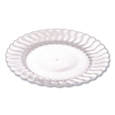 Flairware Dinner Plate, 10.25" Dia, Clear, 144/Carton