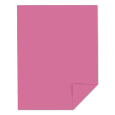 Color Paper, 24 Lb Bond Weight, 8.5 x 11, Pulsar Pink, 500 Sheets/Ream, 10 Reams/Carton