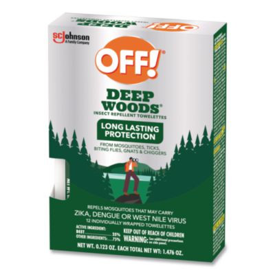 Deep Woods Towelettes, 12/Box, 12 Boxes/Carton