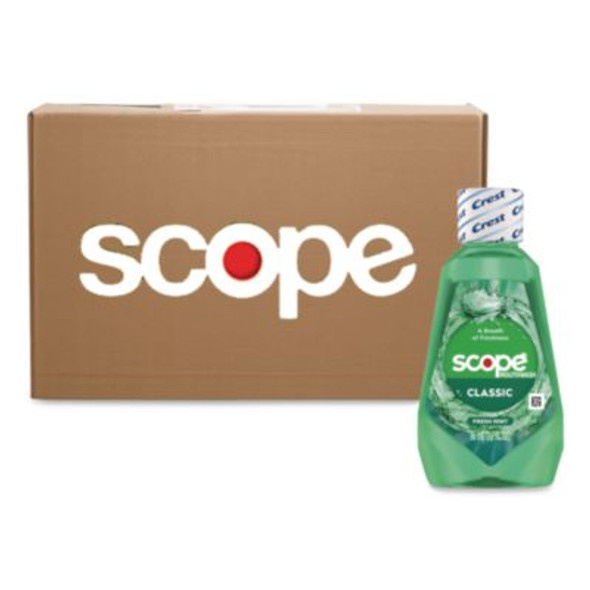 Plus Scope Classic Mouthwash, Classic Mint Flavor, 36 Ml Bottle, 52/Carton