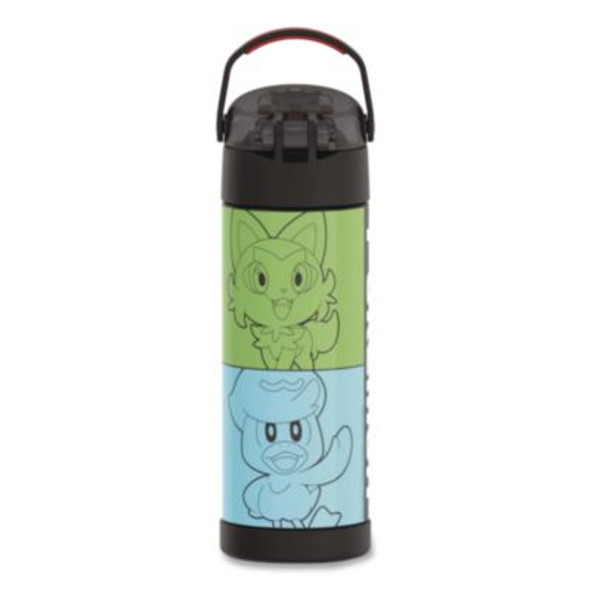 Funtainer Pokemon Stainless Steel Vacuum Insulated Water Bottle, 16 Oz, Multicolor