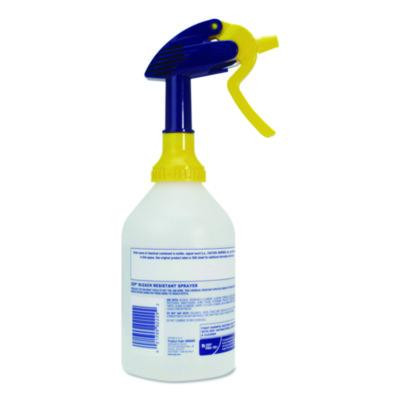 Bleach Resistant Sprayer, Fits 32 Oz Bottles, White/Blue/Gold, 12/Pack