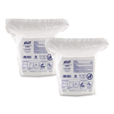 Hand Sanitizing Wipes, 3-Ply, 8.25 x 14.06, Fresh Citrus Scent, White, 1,700 Wipes/Pouch, 2 Pouches/Carton