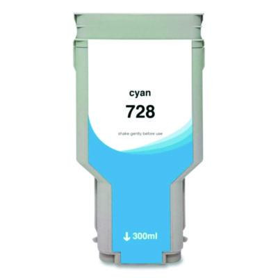 Compatible Cyan Ink, Replacement For 728 (F9K17A), 300 Ml