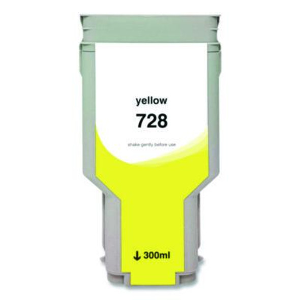 Compatible Yellow Ink, Replacement For 728 ( F9K15A), 300 Ml