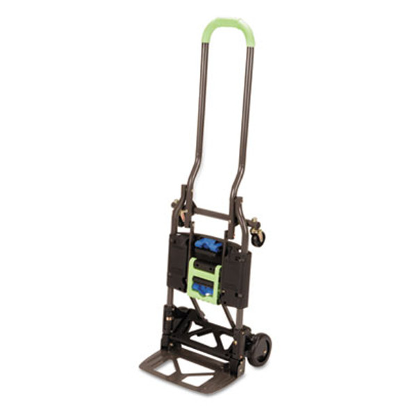2-In-1 Multi-Position Hand Truck And Cart, 300 Lbs, 16.63 x 12.75 x 49.25, Black/Blue/Green