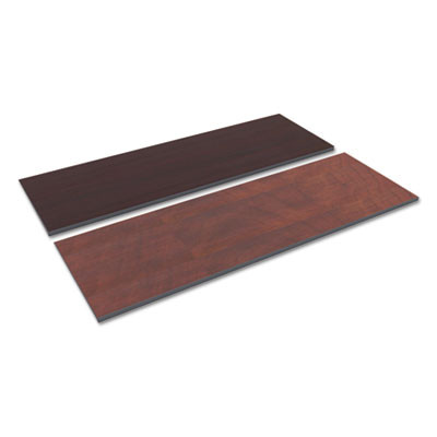 Reversible Laminate Table Top, Rectangular, 71.5w X 23.63,Medium Cherry/Mahogany