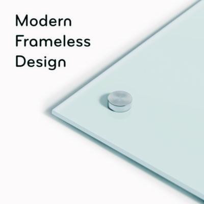 Glass Dry Erase Board, 72" x 36" (Actual Size: 70" x 35"), White Surface