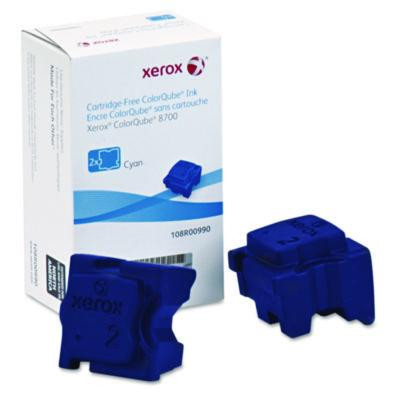 108r00990 Solid Ink Stick, 4,200 Page-Yield, Cyan, 2/Box