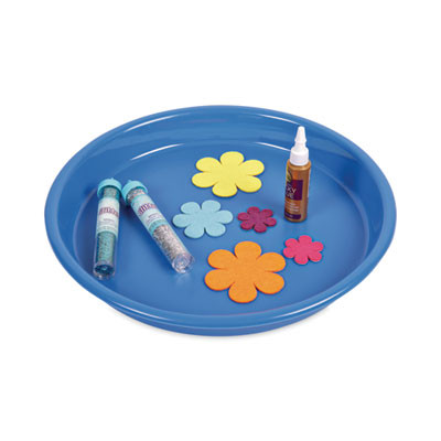 Little Artist's Antimicrobial Craft Tray, 13" Dia., Blue