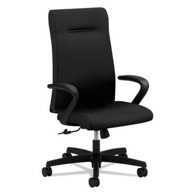 Ignition Series Executive High Back Chair, Supports Up To 300 Lb, 17" To 21" Seat Height, Black