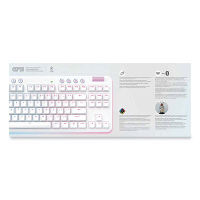 G715 Wireless Gaming Keyboard, 87 Keys, White