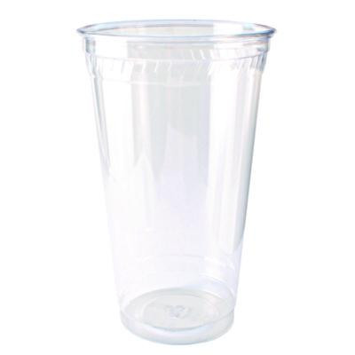 Kal-Clear Pet Cold Drink Cups, 32 Oz, Plastic, Clear, 25/Sleeve, 12 Sleeves/Carton
