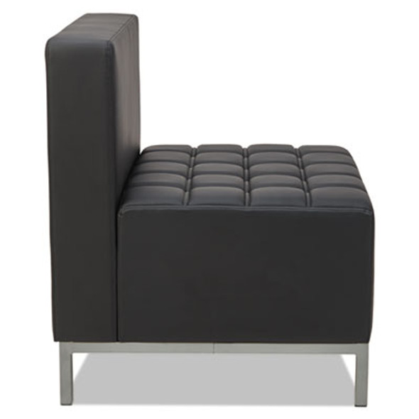 Alera Qub Series Armless L Sectional, Center Seat, 26.38" x 26.38" x 30.5", Black