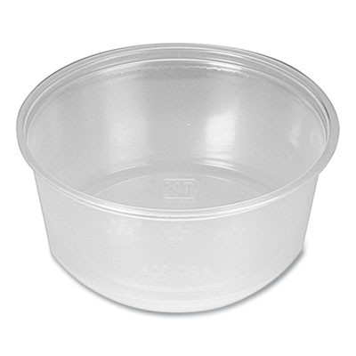 Portion Cups, 3.25 Oz, Plastic, Clear, 2,500/Carton