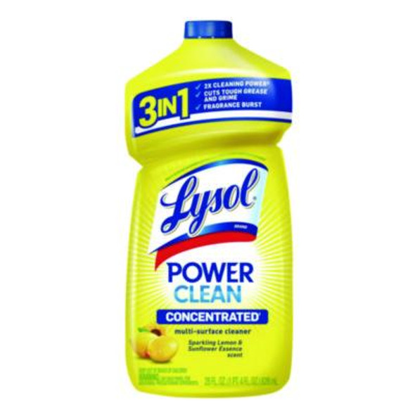 Power Clean Concentrated Multi-Surface Cleaner, Lemon And Sunflower Essence, 28 Oz Pour Bottle