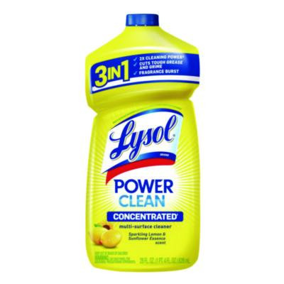 Power Clean Concentrated Multi-Surface Cleaner, Lemon And Sunflower Essence, 28 Oz Pour Bottle