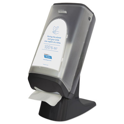 Tandem Stand/Wall Napkin Dispenser, 9.06 X 12.4 X 20.28, Gray