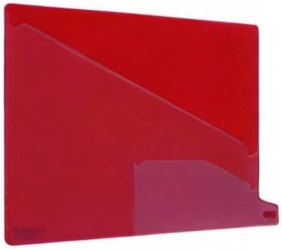Colored Poly End Tab "Out" Guides, 1/3-Cut: Bottom Position, For Letter Size Files, Red, 25/Box