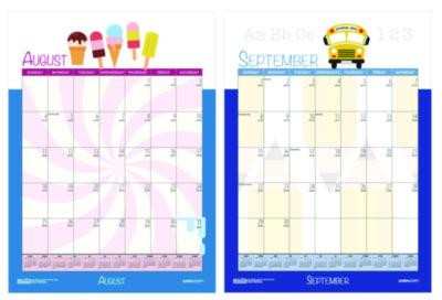 Academic Year Recycled Seasonal Wall Calendar, Illustrated Seasons Artwork, 12 x 16.5, 12-Month (July To June): 2025 To 2026
