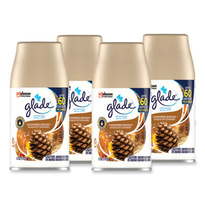 Automatic Air Freshener, Cashmere Woods, 6.2 Oz Spray Can, 4/Carton