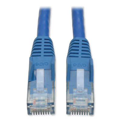 Cat6 Gigabit Snagless Molded Patch Cable, 1 Ft, Blue