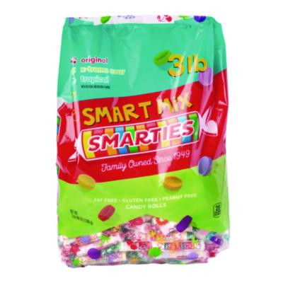 Smarties Candy Rolls, Original/Tropical/X-Treme Sour Flavor Assortment, 3 Lb Bag
