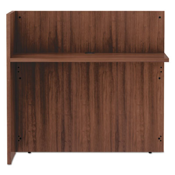Alera Valencia Series Reversible Reception Return, 44.13w x 23.63d x 41.5h, Modern Walnut