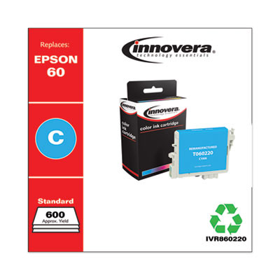 Remanufactured Cyan Ink, Replacement For 60 (T060220), 600 Page-Yield