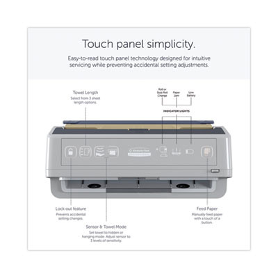 Icon Automatic Roll Towel Dispenser, 20.12 x 16.37 x 13.5, Cherry Blossom