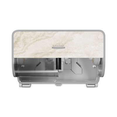 Icon Coreless Standard Roll Toilet Paper Dispenser, 8.43 x 13 x 7.25. Warm Marble