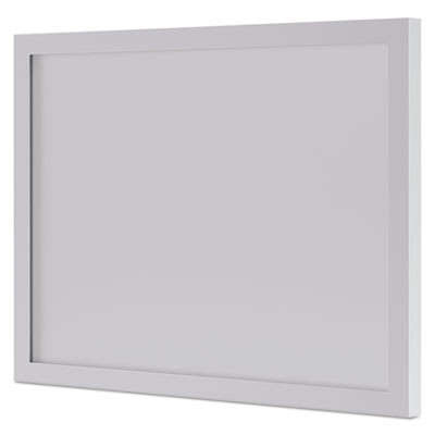 Bl Series Frosted Glass Modesty Panel, 39.5w X 0.13d X 27.25h, Silver/Frosted