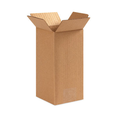 Shipping Boxes, Regular Slotted Container (Rsc), 12" x 12" x 24", Brown Kraft, 25/Bundle