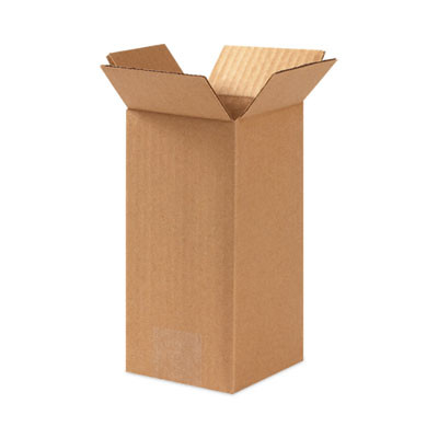 Shipping Boxes, Regular Slotted Container (Rsc), 12" x 12" x 24", Brown Kraft, 25/Bundle