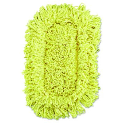 Trapper Looped-End Dust Mop Head, 12 X 5, Yellow, 12/Carton