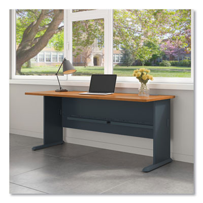Enterprise Collection Double Pedestal Desk, 70.13" X 28.63" X 29.75", Harvest Cherry, (Box 2 Of 2)