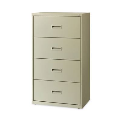 Lateral File Cabinet, 4 Letter/Legal/A4-Size File Drawers, Putty, 30 x 18.62 x 52.5