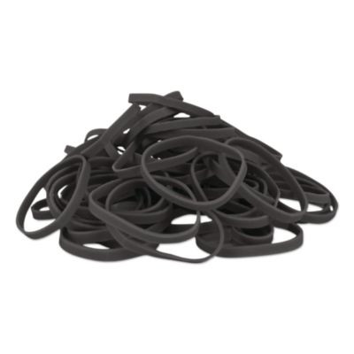 Multi-Purpose Rubber Band, Size 30, 0.04" Gauge, Black, 1 Lb Box, 1,150 Bands/Box