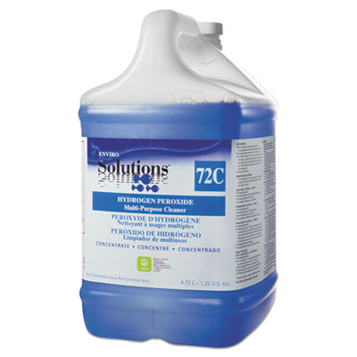 72 Hydrogen Peroxide Multi-Purpose Cleaner, Floral Scent, 4.73 L Bottle, 2/Carton