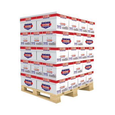 Recycled Copy Paper, 92 Bright, 20 Lb Bond Weight, 8.5 x 11, White, 500 Sheets/Ream, 10 Reams/Carton, 40 Cartons/Pallet