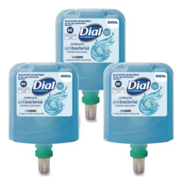 Antibacterial Foaming Hand Wash Refill For 1700 V Dispenser, Spring Water Scent, 1.7 L, 3/Carton