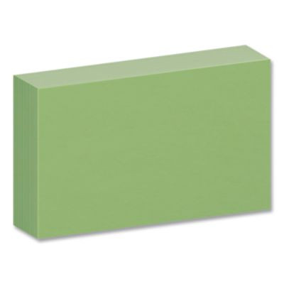 Index Cards, 3 x 5, Green, 100/Pack