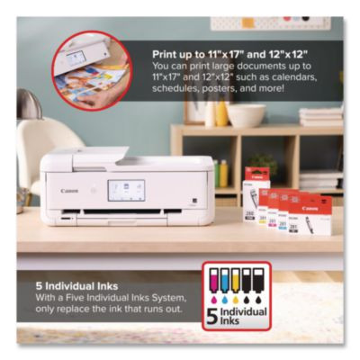 Pixma Ts9521Ca Inkjet Printer, Copy/Print/Scan