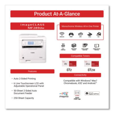 Imageclass Mf289Dw, Copy/Fax/Print/Scan