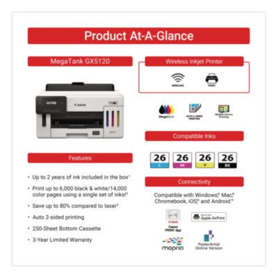 Maxify Gx5120 Wireless Inkjet Printer