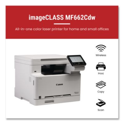 Imageclass Mf662Cdw Wireless Multifunction Laser Printer, Copy/Print/Scan