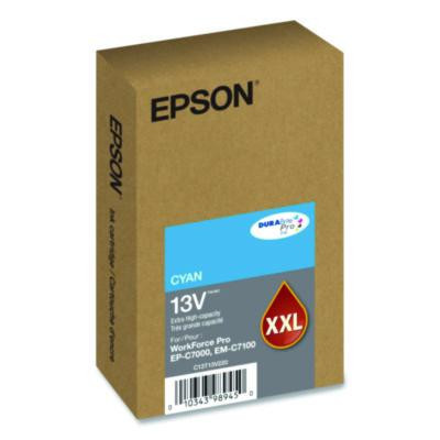 T13V220 (T13V) Durabrite Pro Extra High-Yield Ink, 8,000 Page-Yield, Cyan