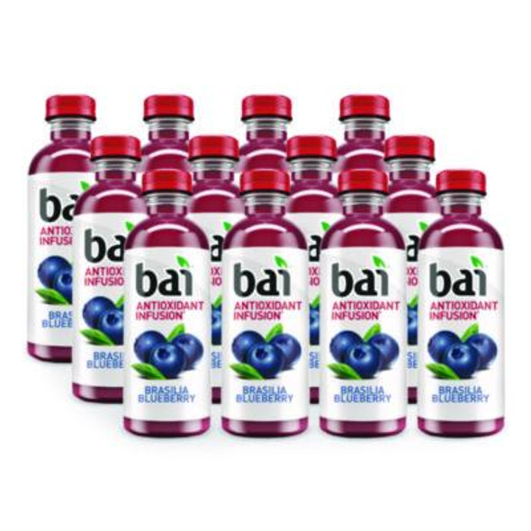 Antioxidant Infused Beverage, Brasilia Blueberry, 18 Oz Bottle, 12/Carton