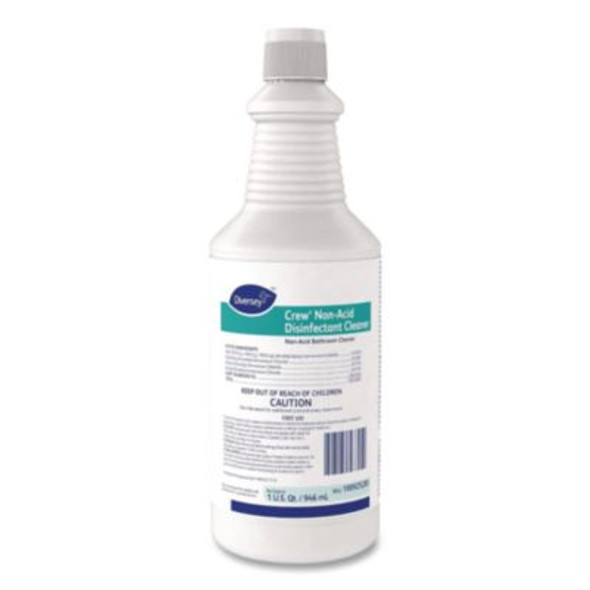 Crew Restroom Floor And Surface Non-Acid Disinfectant Cleaner Empty Spray Bottle, 32 Oz, Clear