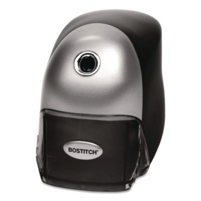 Quietsharp Executive Electric Pencil Sharpener, Ac-Powered, 4 x 7.5 x 5.13, Black/Silver, 6/Carton